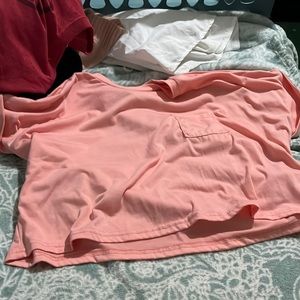 Cropped over sized tee